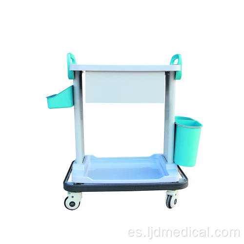 Carro de emergencia para entrega de medicamentos hospitalarios con soporte de infusión